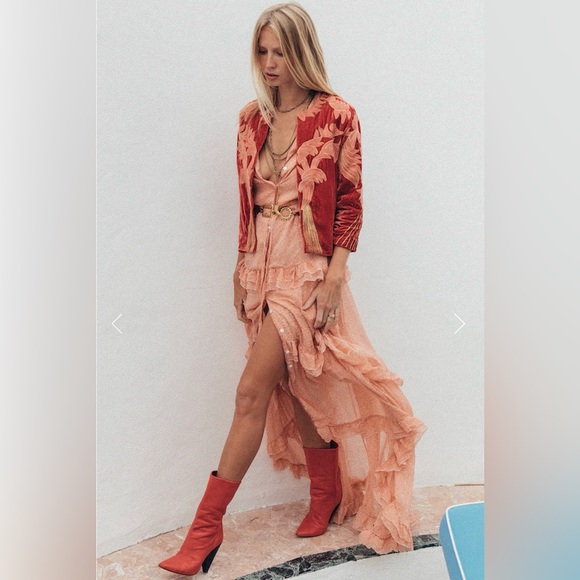 Chasing Unicorns Jackets & Blazers - NWT Chasing Unicorns Movin on Up Velvet Jacket Size L